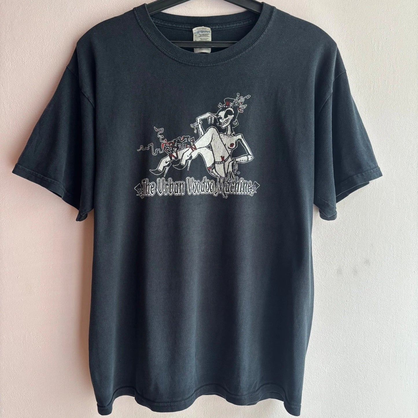Vintage The Urban Voodoo Machine Band T-Shirt Black L Punk Psychobilly Merch Unisex T-shirt, Sweatshirt, Hoodie, Long Sleeve Tee - T-Shirt, Sweatshirt, Hoodie