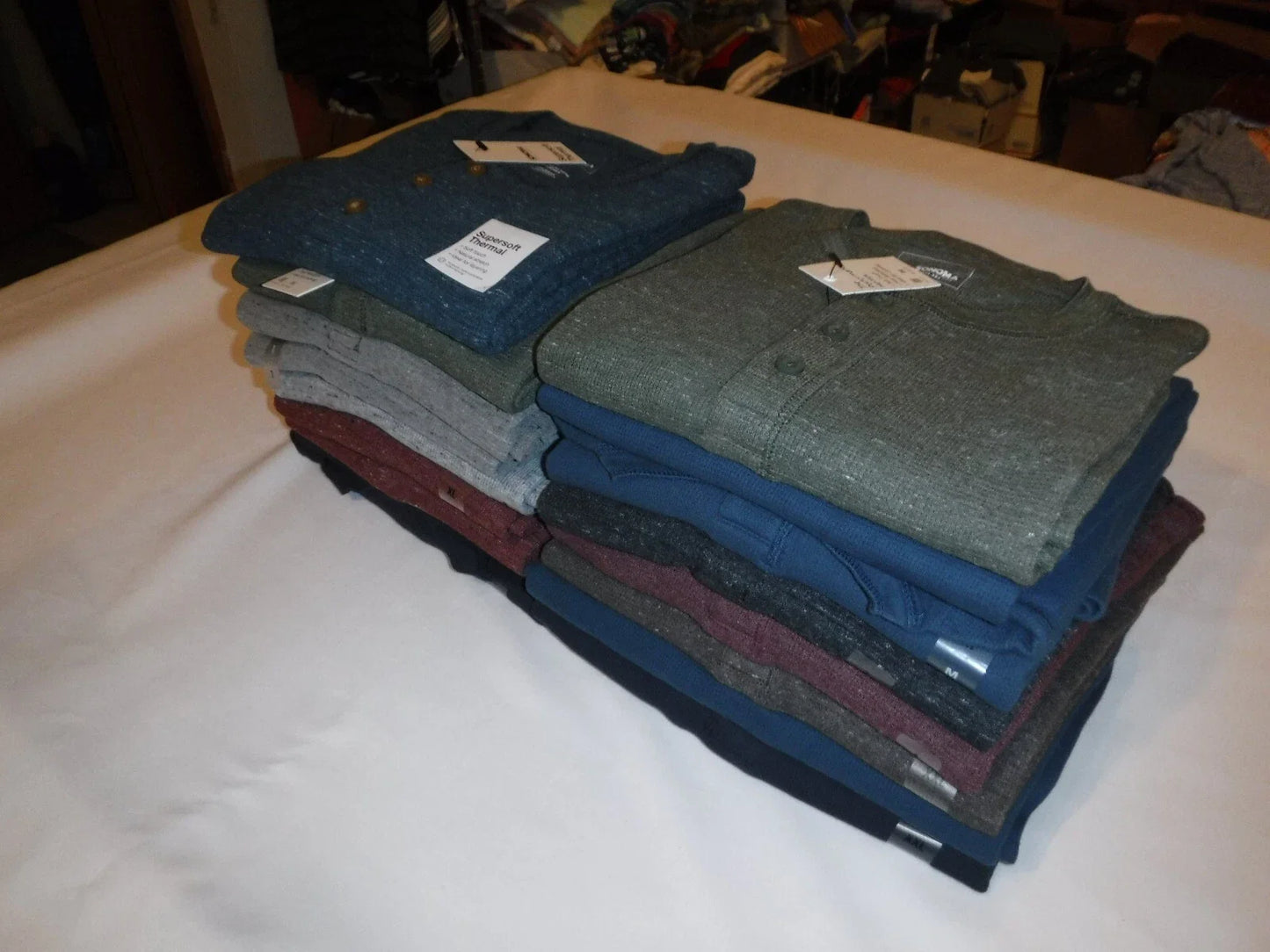 Long Sleeve Men's Thermal Henley ,Sonoma,XXL,XL,L,M,S,Many Colors NWT Unisex T-shirt, Sweatshirt, Hoodie, Long Sleeve Tee - T-Shirt, Sweatshirt, Hoodie