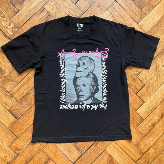 Andy Warhol Pop Art Is For Everyone Graphic Uniqlo Black T-Shirt Medium Unisex T-shirt, Sweatshirt, Hoodie, Long Sleeve Tee - T-Shirt, Sweatshirt, Hoodie