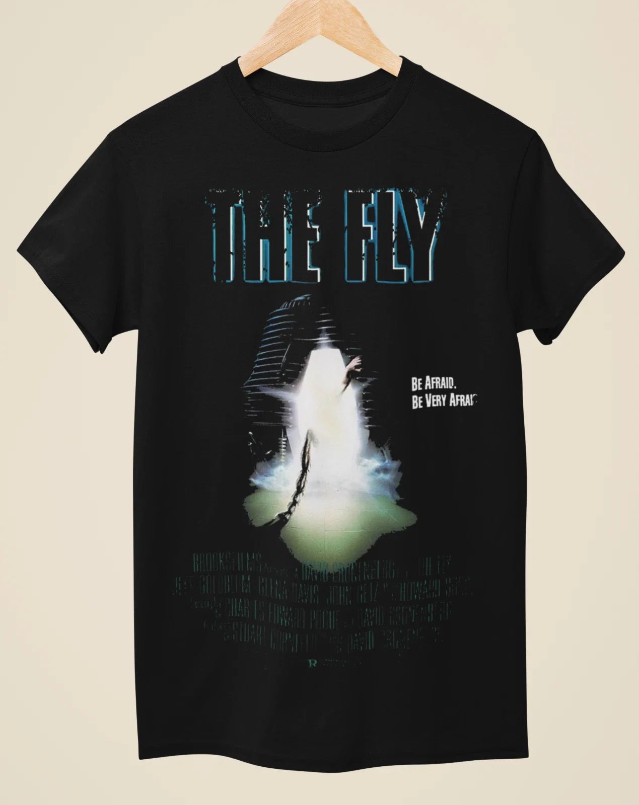 The Fly - Movie Poster Inspired Unisex Black T-Shirt Unisex T-shirt, Sweatshirt, Hoodie, Long Sleeve Tee - T-Shirt, Sweatshirt, Hoodie