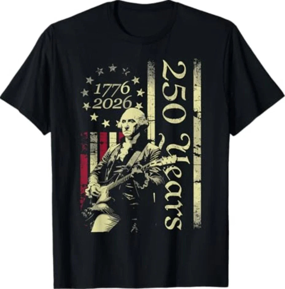 250 Years Patriot Guitar American Flag 4th of July 1776 2026 T-Shirt Unisex T-shirt, Sweatshirt, Hoodie, Long Sleeve Tee - T-Shirt, Sweatshirt, Hoodie