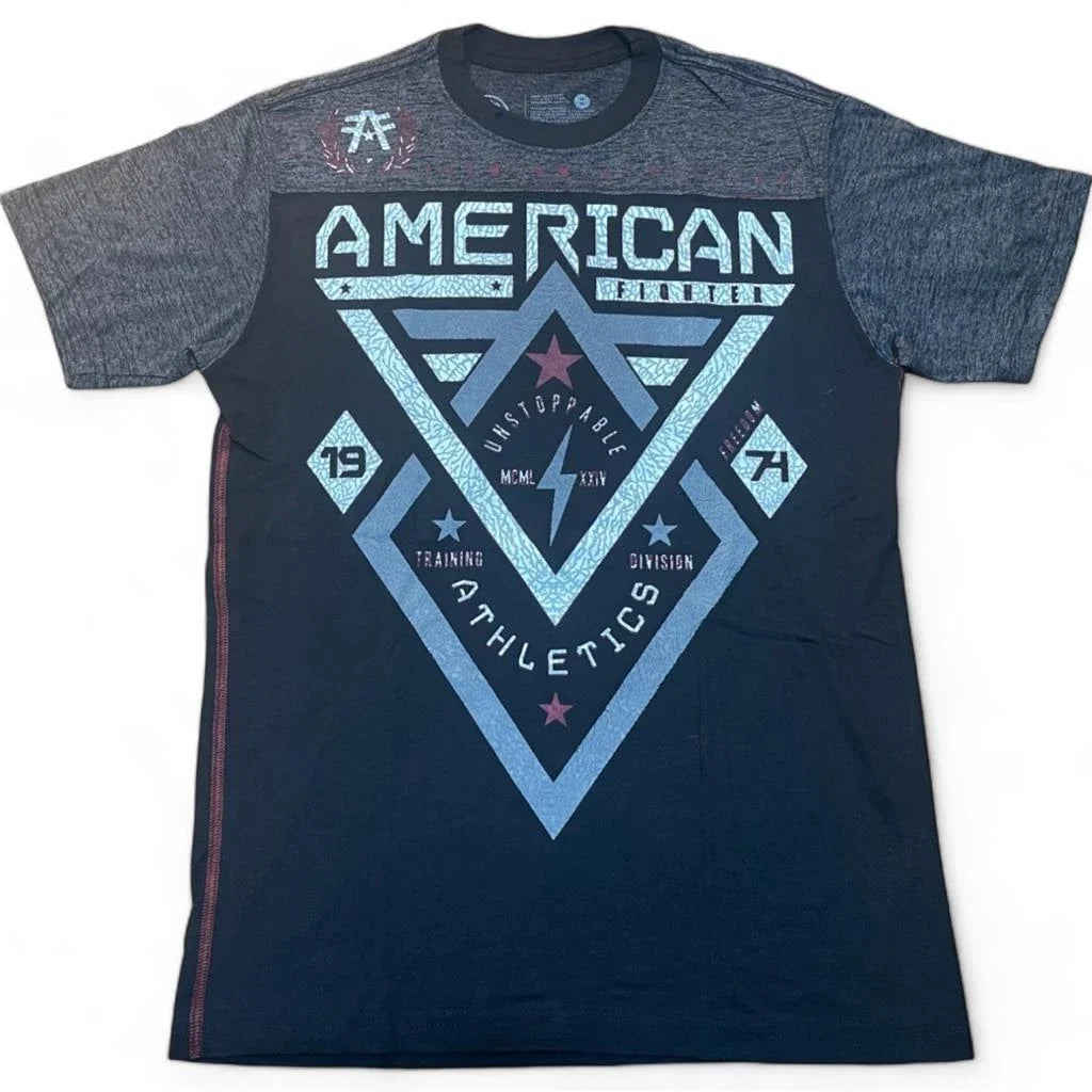 New Men's American Fighter Premium Athletic MMA Black/Dark Gray T-Shirt XS-4XL Unisex T-shirt, Sweatshirt, Hoodie, Long Sleeve Tee - T-Shirt, Sweatshirt, Hoodie