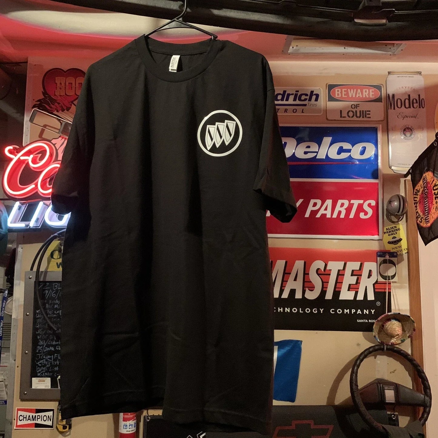 BUICK Tri Shield Circle Logo Black T-Shirt Muscle Car Hot Rod GS Regal Riviera 1 Unisex T-shirt, Sweatshirt, Hoodie, Long Sleeve Tee - T-Shirt, Sweatshirt, Hoodie