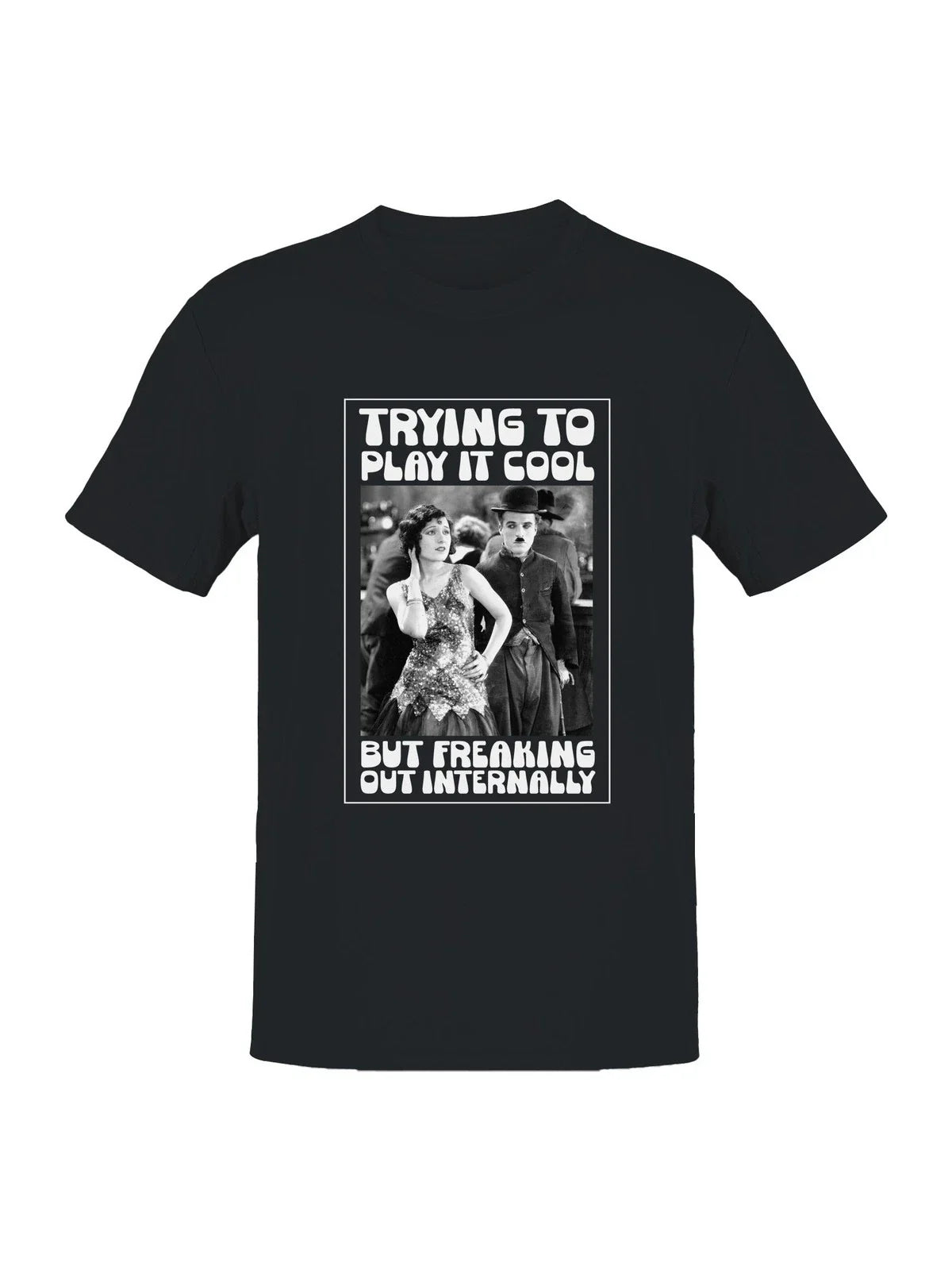 Vintage Humor: Playing It Cool Men's T-shirt Unisex T-shirt, Sweatshirt, Hoodie, Long Sleeve Tee - T-Shirt, Sweatshirt, Hoodie