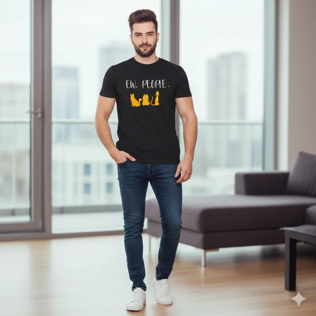 Ew People T-Shirt Funny Rude Sarcastic Slogan Tee Cat Dog Animal Lover Gift UK Unisex T-shirt, Sweatshirt, Hoodie, Long Sleeve Tee - T-Shirt, Sweatshirt, Hoodie