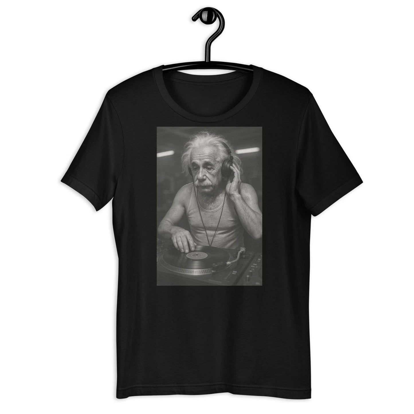 Funny Genius DJ T-Shirt Scientist DJ Music Retro Vinyl Graphic Tee Unisex T-shirt, Sweatshirt, Hoodie, Long Sleeve Tee - T-Shirt, Sweatshirt, Hoodie