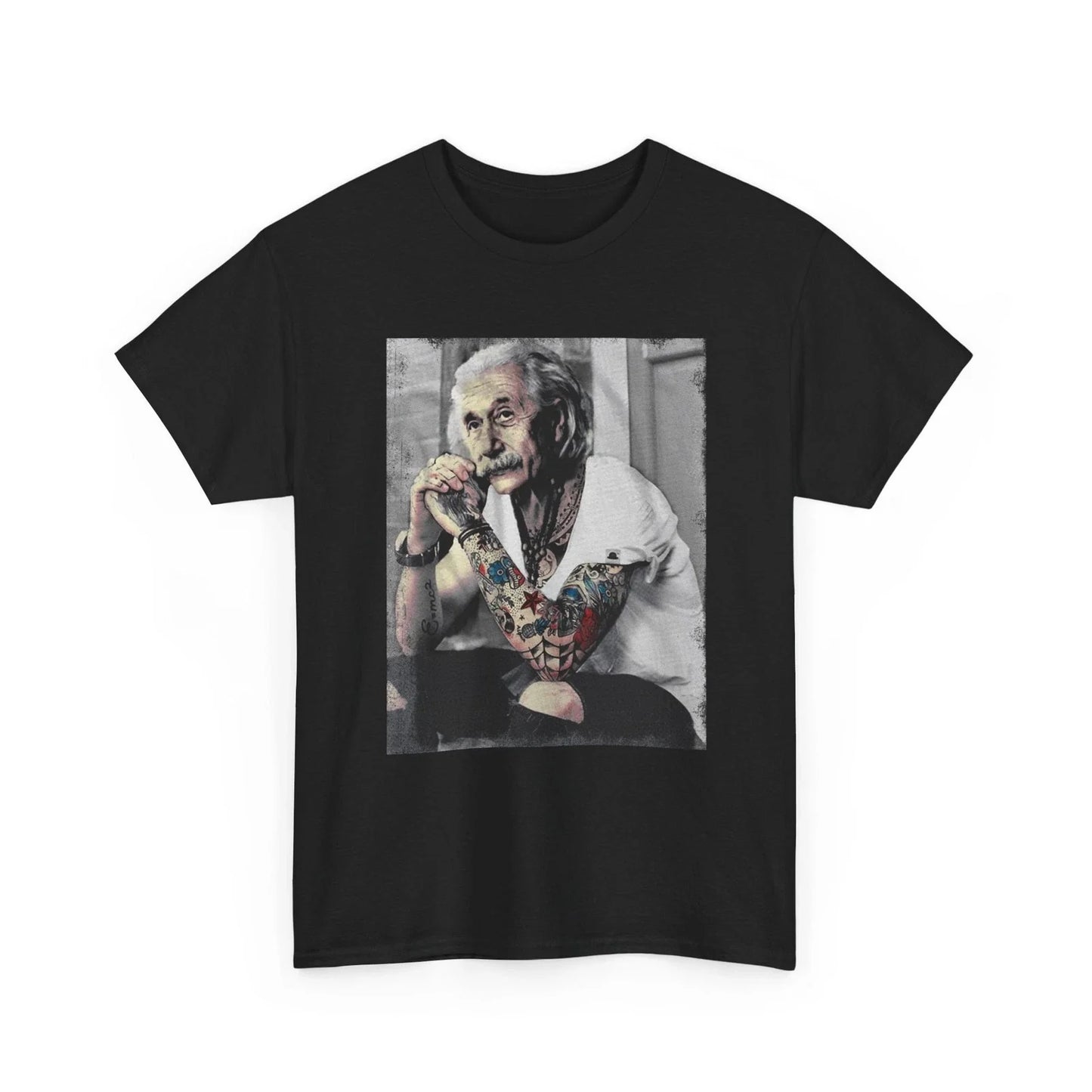 Tattooed Einstein Vintage Vibe T-Shirt Unisex Heavy Unisex T-shirt, Sweatshirt, Hoodie, Long Sleeve Tee - T-Shirt, Sweatshirt, Hoodie