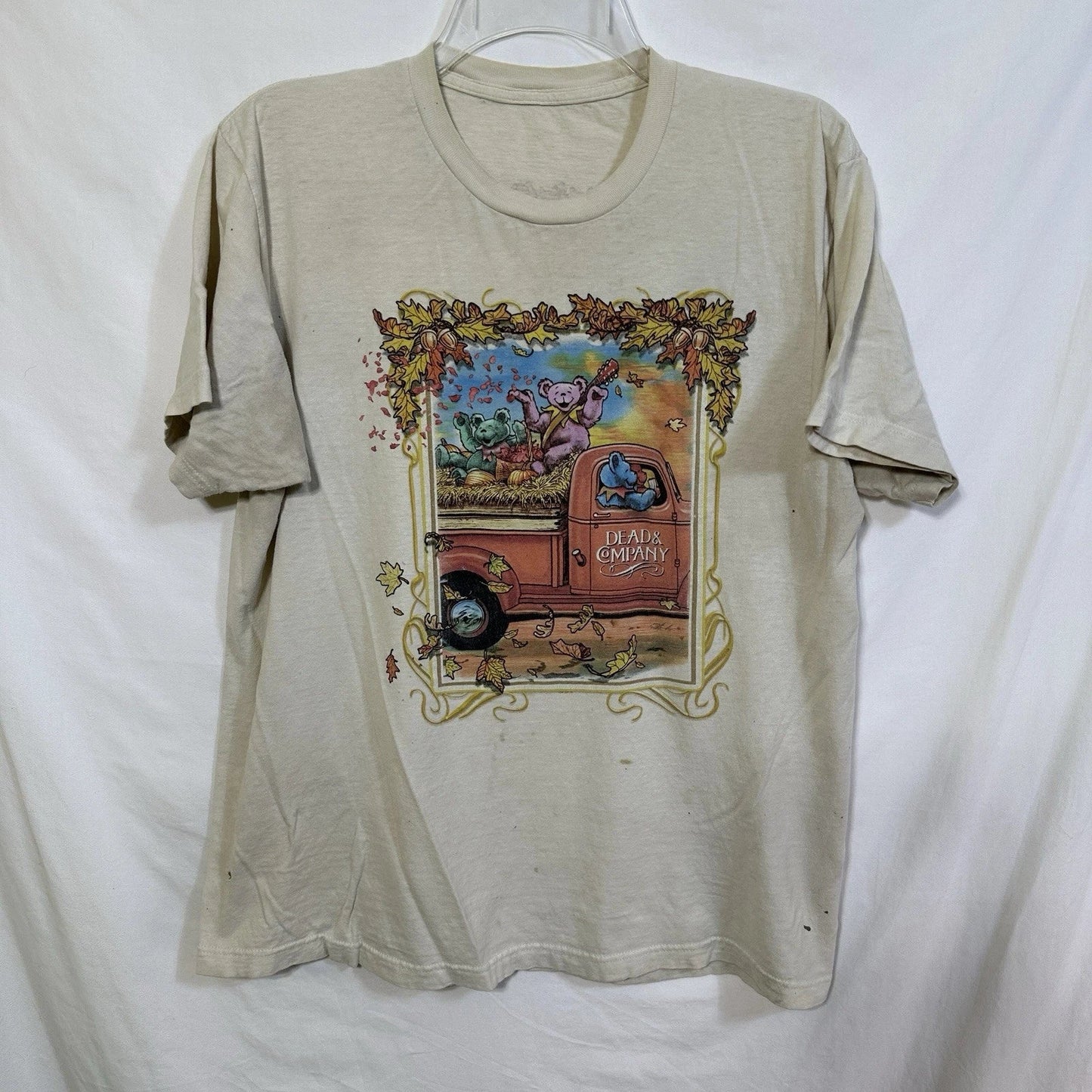 Dead & Company Fall Tour 2017 Double Sided Distressed Band Tee T-Shirt M Bears Unisex T-shirt, Sweatshirt, Hoodie, Long Sleeve Tee - T-Shirt, Sweatshirt, Hoodie