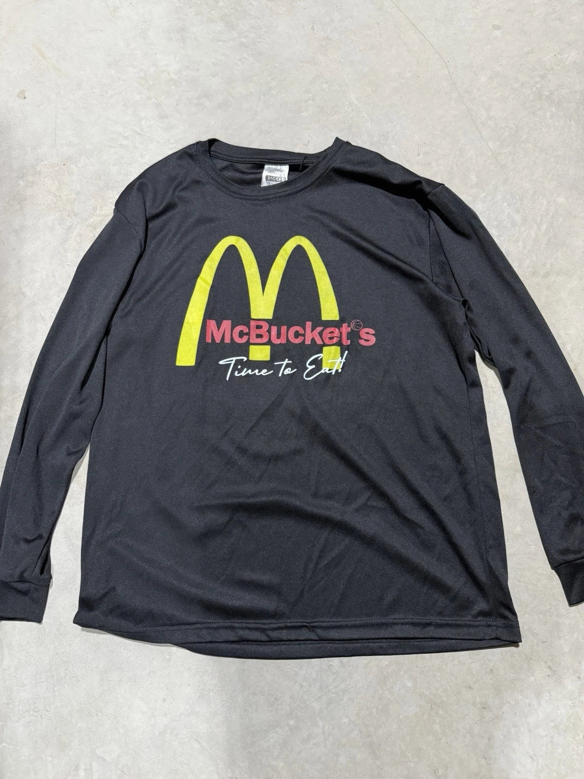 Basketball Novelty Long Sleeve- McBuckets Its Time To Eat Size Medium Unisex T-shirt, Sweatshirt, Hoodie, Long Sleeve Tee - T-Shirt, Sweatshirt, Hoodie