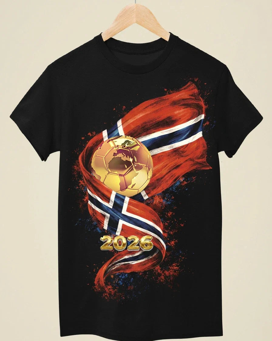 WC 2026 INSPIRED Cool Unisex Black T-Shirt - Norway Unisex T-shirt, Sweatshirt, Hoodie, Long Sleeve Tee - T-Shirt, Sweatshirt, Hoodie