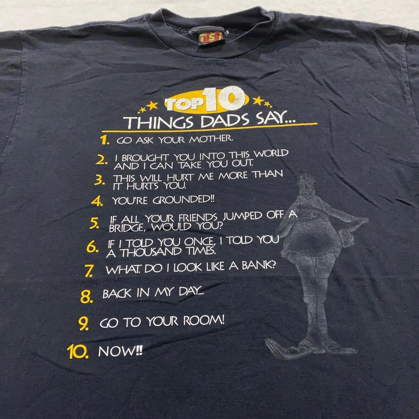 vintage 90s TOP 10 THINGS DADS SAY T-Shirt XL/2XL dad old joke funny soft Unisex T-shirt, Sweatshirt, Hoodie, Long Sleeve Tee - T-Shirt, Sweatshirt, Hoodie