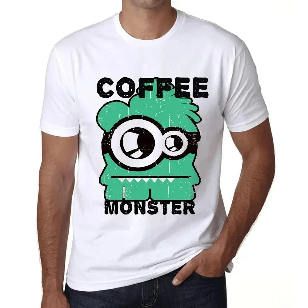 Men's Graphic T-Shirt Coffee Monster Eco-Friendly Limited Edition Short Sleeve Unisex T-shirt, Sweatshirt, Hoodie, Long Sleeve Tee - T-Shirt, Sweatshirt, Hoodie