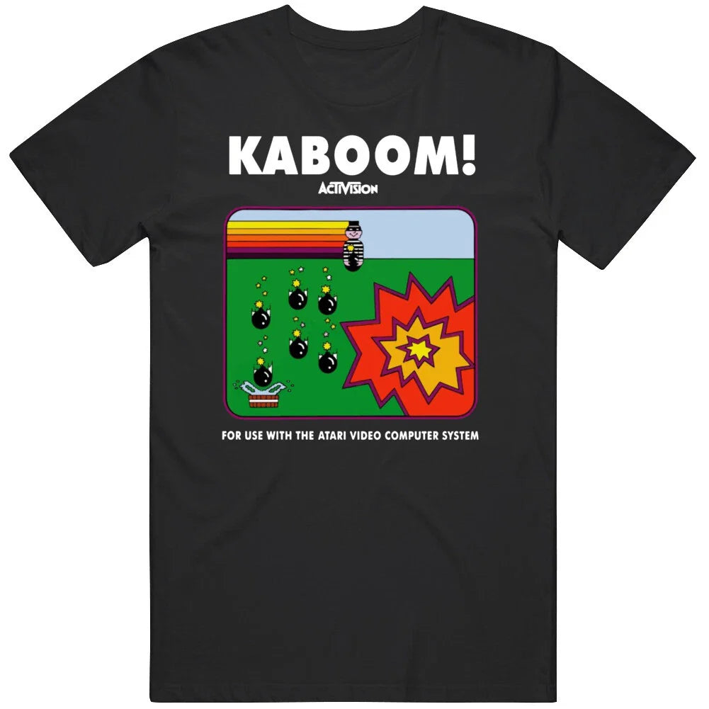 Kaboom Atari 2600 Video Game Fan v3 T Shirt Unisex T-shirt, Sweatshirt, Hoodie, Long Sleeve Tee - T-Shirt, Sweatshirt, Hoodie