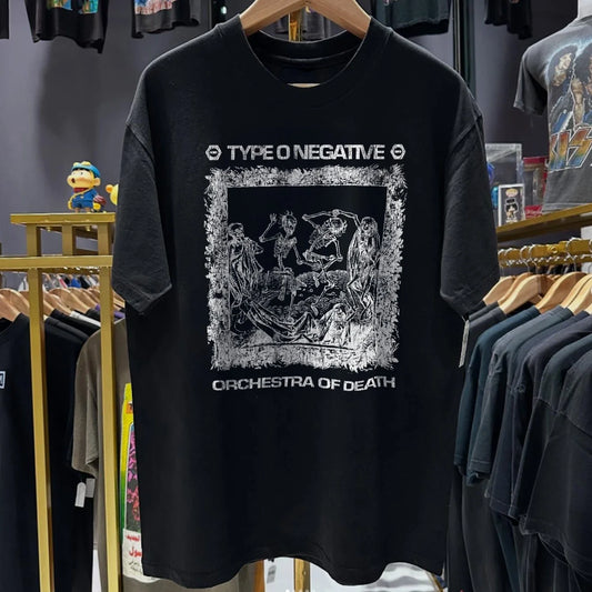 90s Type O Negative Orchestra Of Death 3113 Promo T-Shirt Black XXL Unisex T-shirt, Sweatshirt, Hoodie, Long Sleeve Tee - T-Shirt, Sweatshirt, Hoodie
