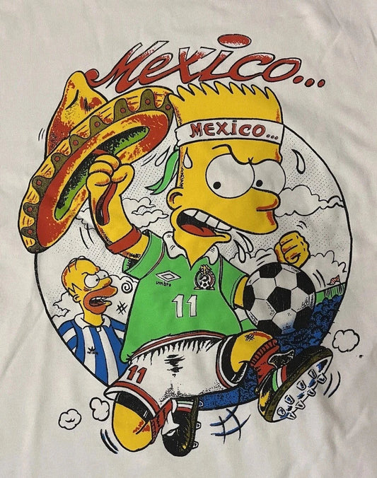 Bart Simpson Shirt Mexico Soccer World Cup 90s Vintage Bootleg Style Simpsons Unisex T-shirt, Sweatshirt, Hoodie, Long Sleeve Tee - T-Shirt, Sweatshirt, Hoodie