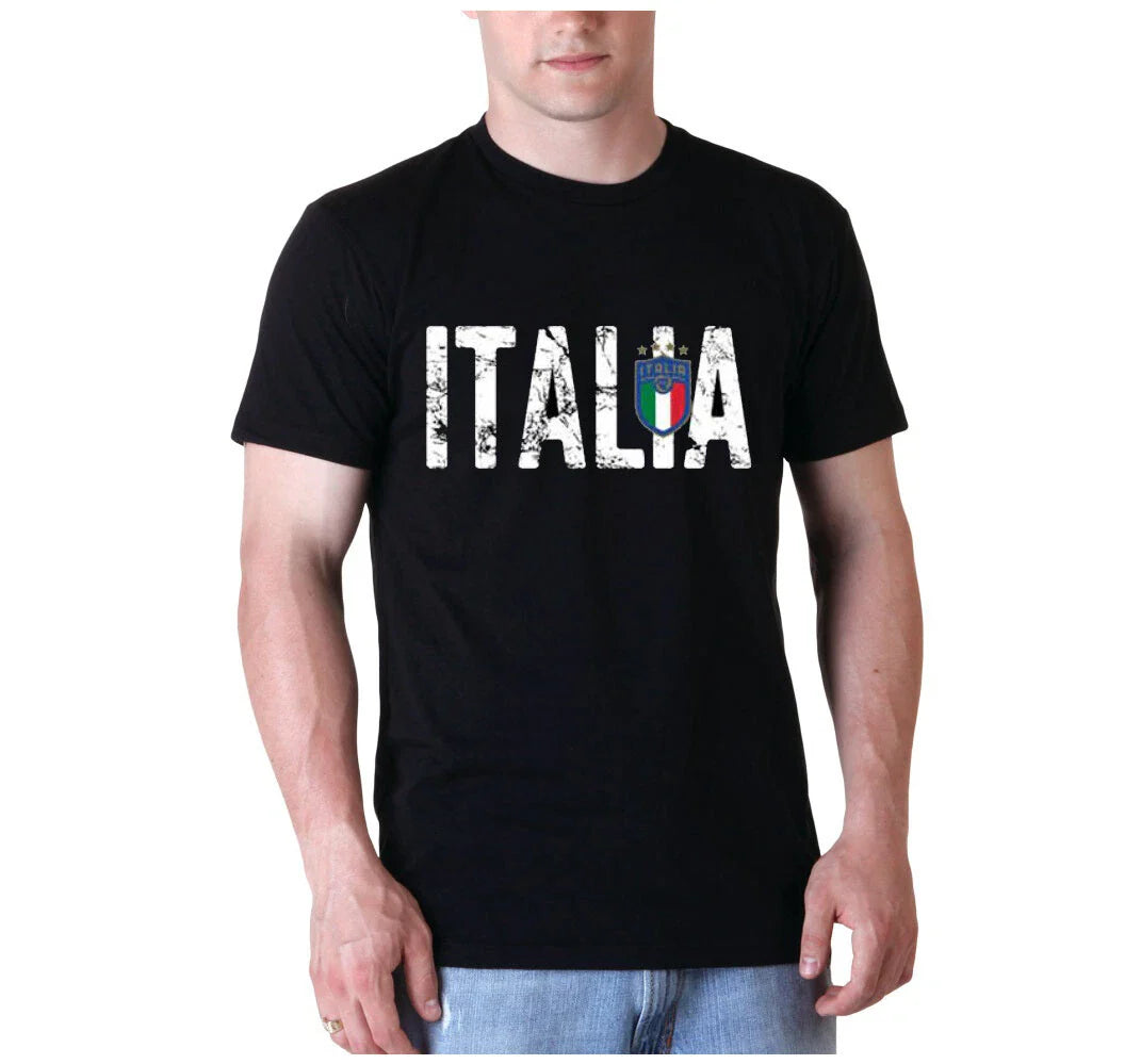 NEW! Italy Soccer Flag Country Italia Distressed Design T-shirts S-5X Unisex Unisex T-shirt, Sweatshirt, Hoodie, Long Sleeve Tee - T-Shirt, Sweatshirt, Hoodie