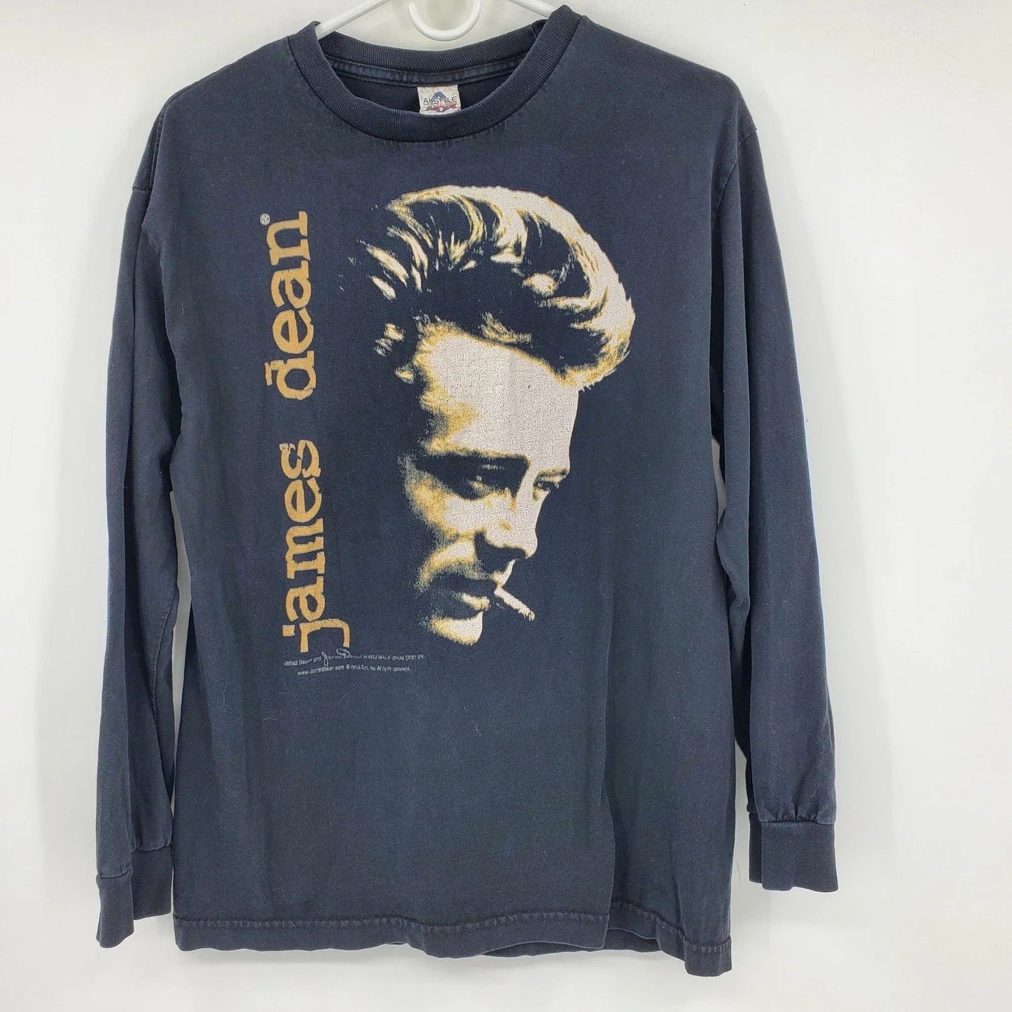 Vintage James Dean Y2K Graphic Long Sleeve Shirt Alstyle Mens Medium Movie Tee Unisex T-shirt, Sweatshirt, Hoodie, Long Sleeve Tee - T-Shirt, Sweatshirt, Hoodie