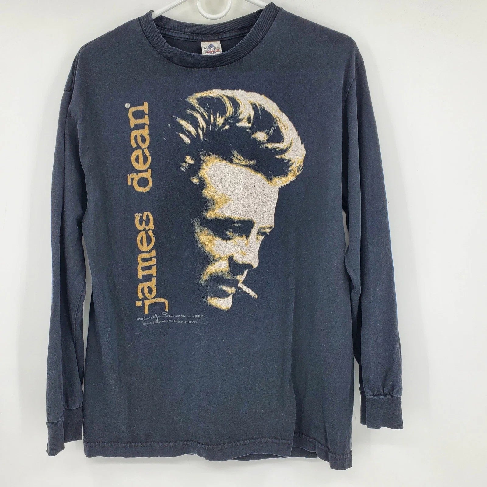 Vintage James Dean Y2K Graphic Long Sleeve Shirt Alstyle Mens Medium Movie Tee Unisex T-shirt, Sweatshirt, Hoodie, Long Sleeve Tee - T-Shirt, Sweatshirt, Hoodie