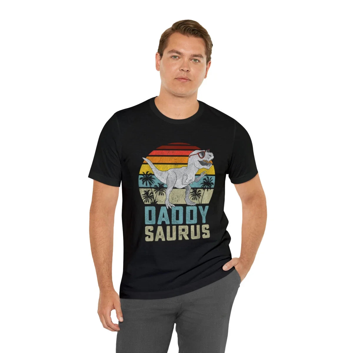 Daddy Saurus Shirt, T Shirt Unisex T-shirt, Sweatshirt, Hoodie, Long Sleeve Tee - T-Shirt, Sweatshirt, Hoodie