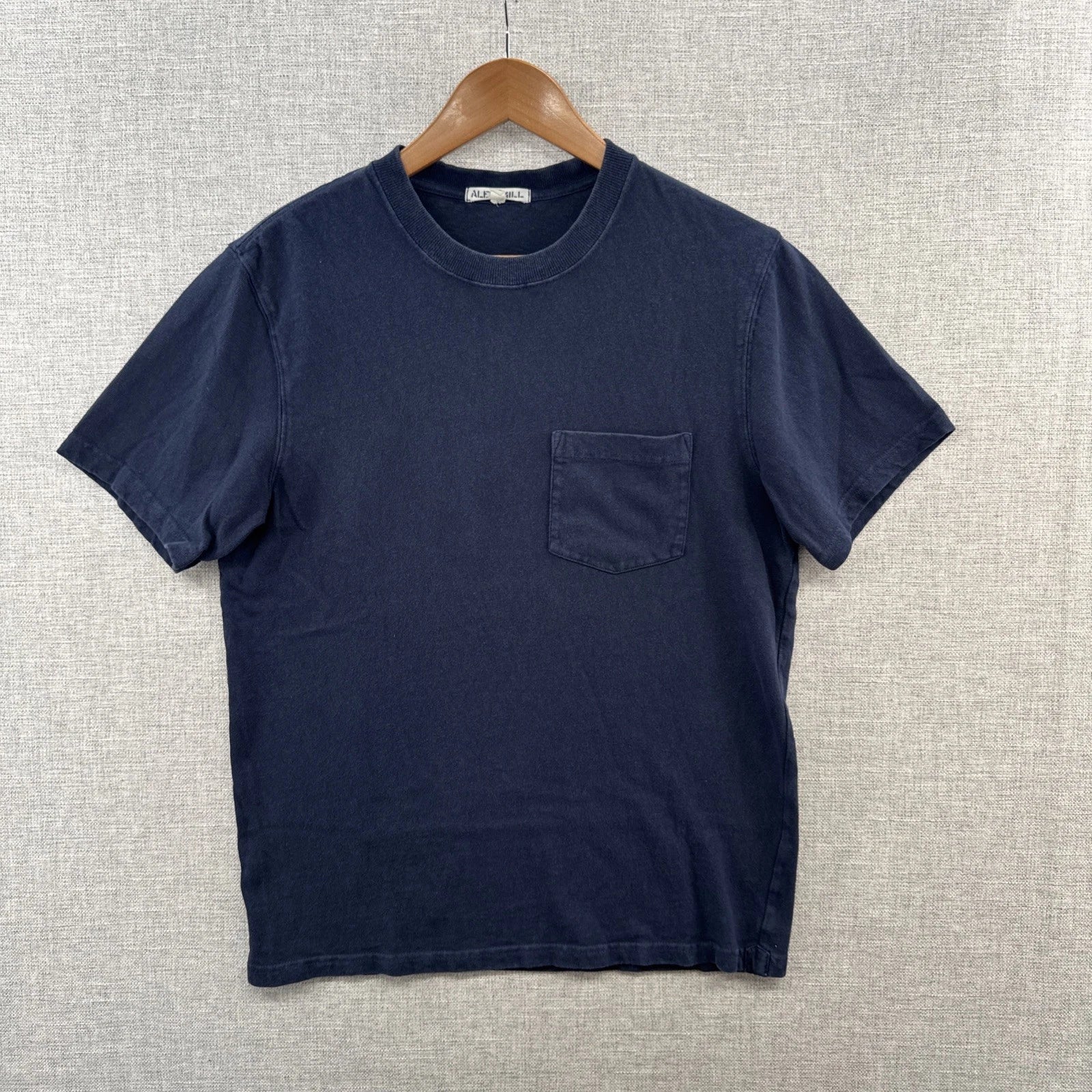 Alex Mill T Shirt Mens Small Blue Navy Pocket Short Sleeve Minimalist Adult Unisex T-shirt, Sweatshirt, Hoodie, Long Sleeve Tee - T-Shirt, Sweatshirt, Hoodie