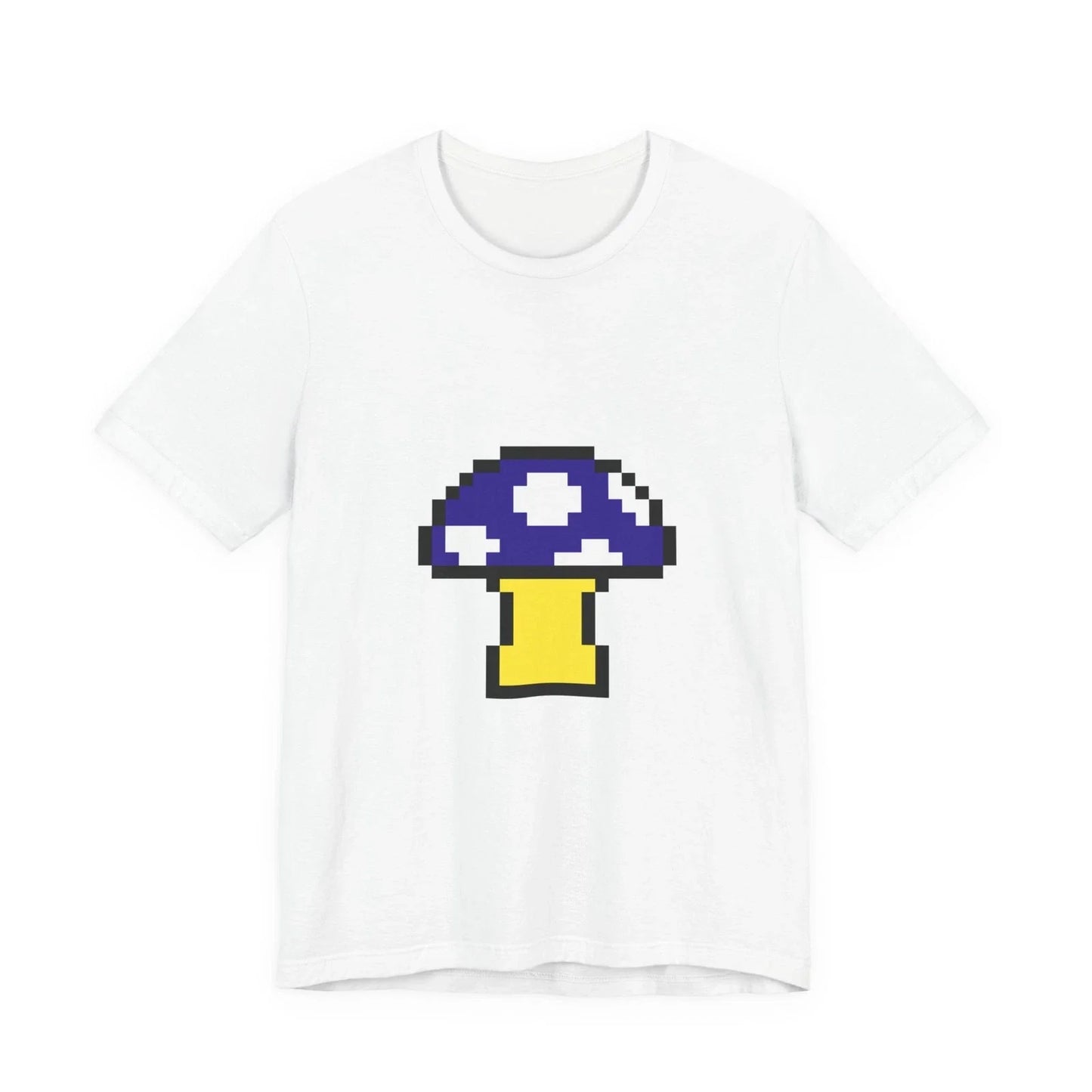 Unisex Jersey Short Sleeve Tee Cute Retro 8-Bit Pixel Art Funky Mushroom Unisex T-shirt, Sweatshirt, Hoodie, Long Sleeve Tee - T-Shirt, Sweatshirt, Hoodie