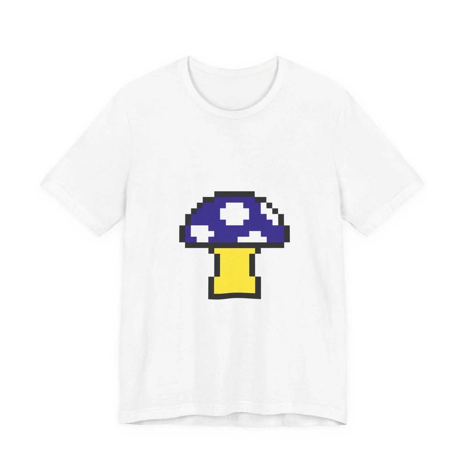 Unisex Jersey Short Sleeve Tee Cute Retro 8-Bit Pixel Art Funky Mushroom Unisex T-shirt, Sweatshirt, Hoodie, Long Sleeve Tee - T-Shirt, Sweatshirt, Hoodie