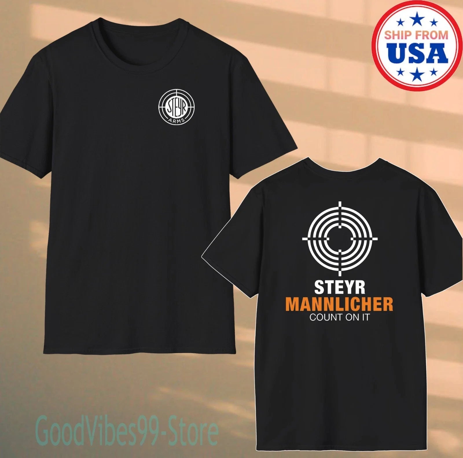 Steyr Mannlicher Guns Firearms Men's Black Size S-5XL Unisex T-shirt, Sweatshirt, Hoodie, Long Sleeve Tee - T-Shirt, Sweatshirt, Hoodie