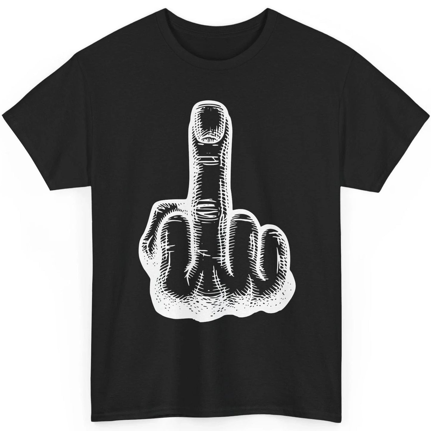 Middle Finger T-Shirt FUCK-OFF Funny Offensive Inappropriate Novelty Graphic Top Unisex T-shirt, Sweatshirt, Hoodie, Long Sleeve Tee - T-Shirt, Sweatshirt, Hoodie
