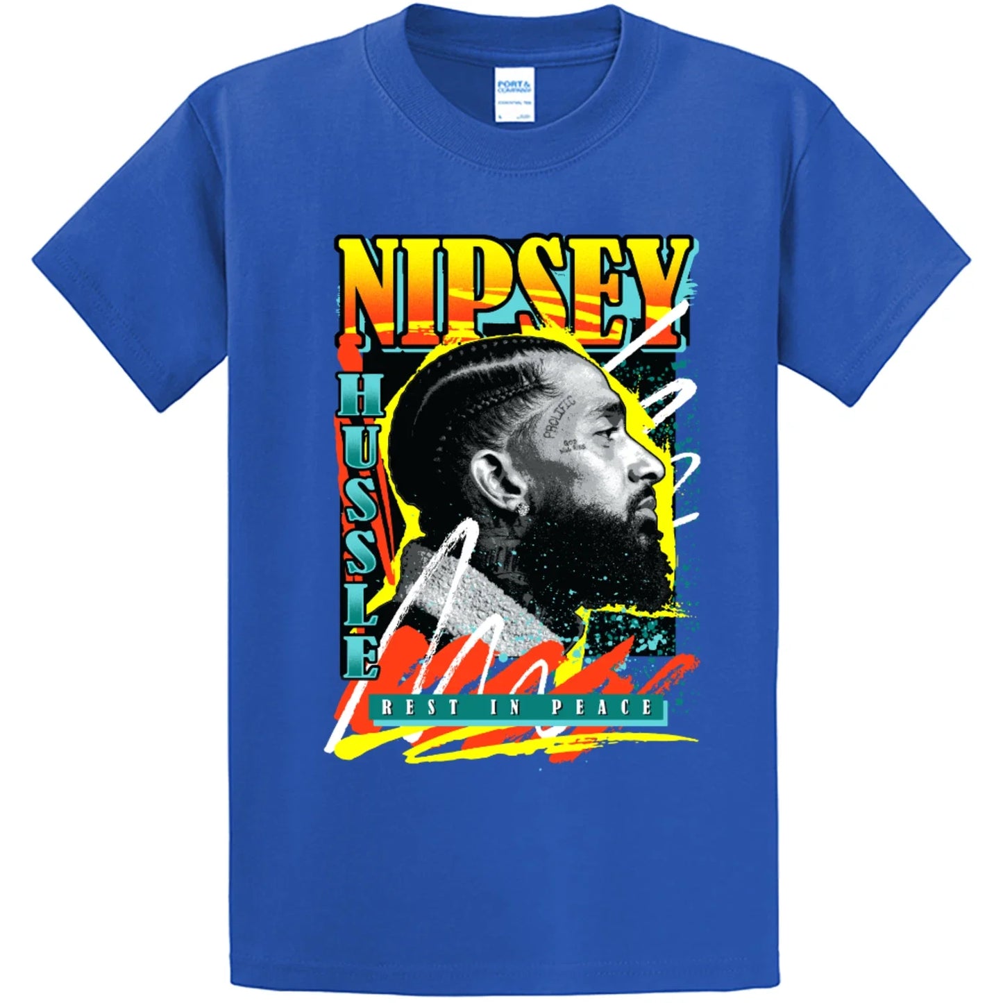 NEW STREETWEAR ON DEMAND RAP GOAT 90s RIP BLUE Tee Shirt SM-4XLARGE MADE IN USA Unisex T-shirt, Sweatshirt, Hoodie, Long Sleeve Tee - T-Shirt, Sweatshirt, Hoodie