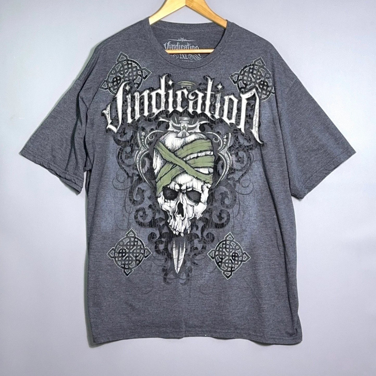 Vindication T-shirt Mens Size 2XL Y2K Skull  Goth Grunge AOP Skate Unisex T-shirt, Sweatshirt, Hoodie, Long Sleeve Tee - T-Shirt, Sweatshirt, Hoodie