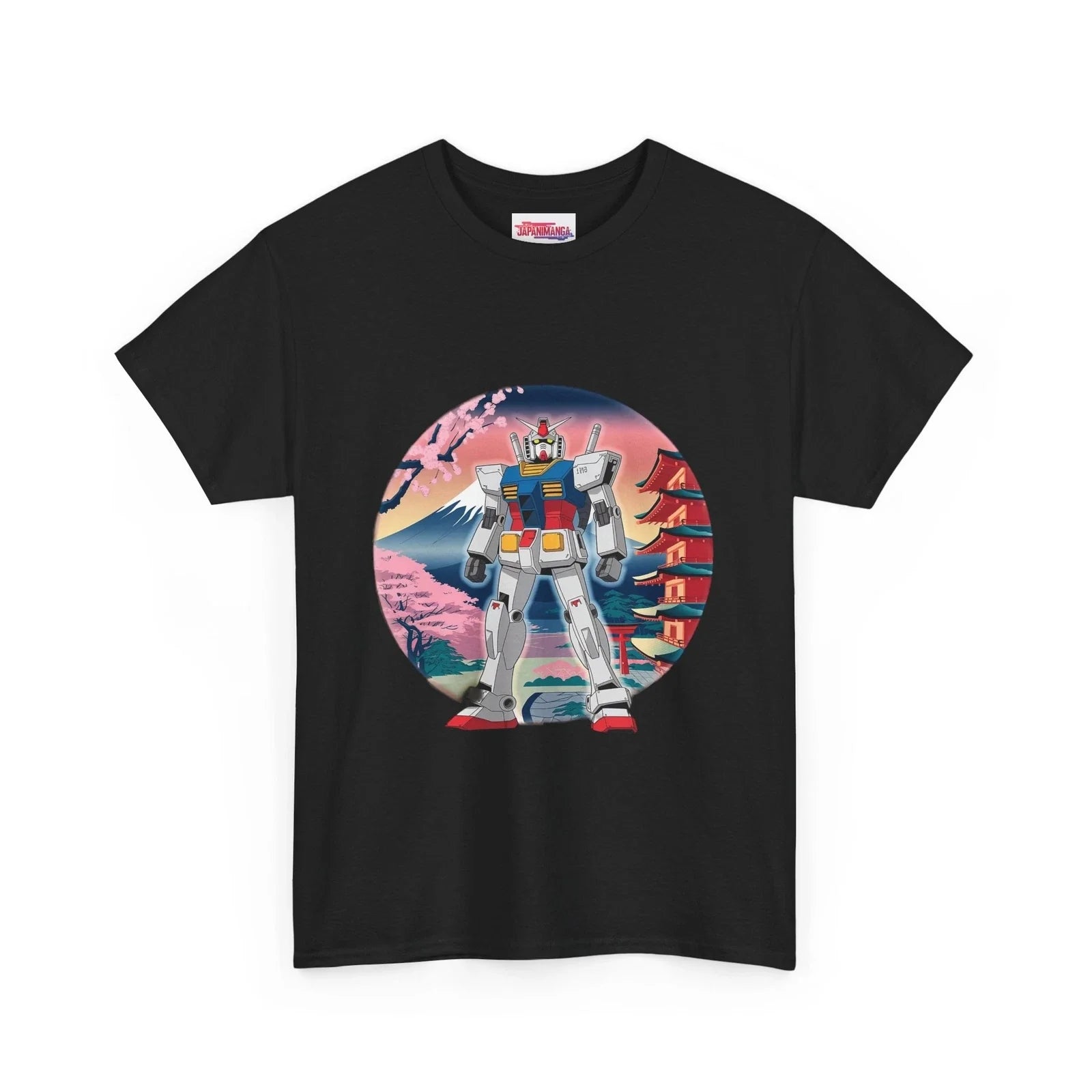 Gundam Anime Sakura Fuji T-Shirt Unisex T-shirt, Sweatshirt, Hoodie, Long Sleeve Tee - T-Shirt, Sweatshirt, Hoodie