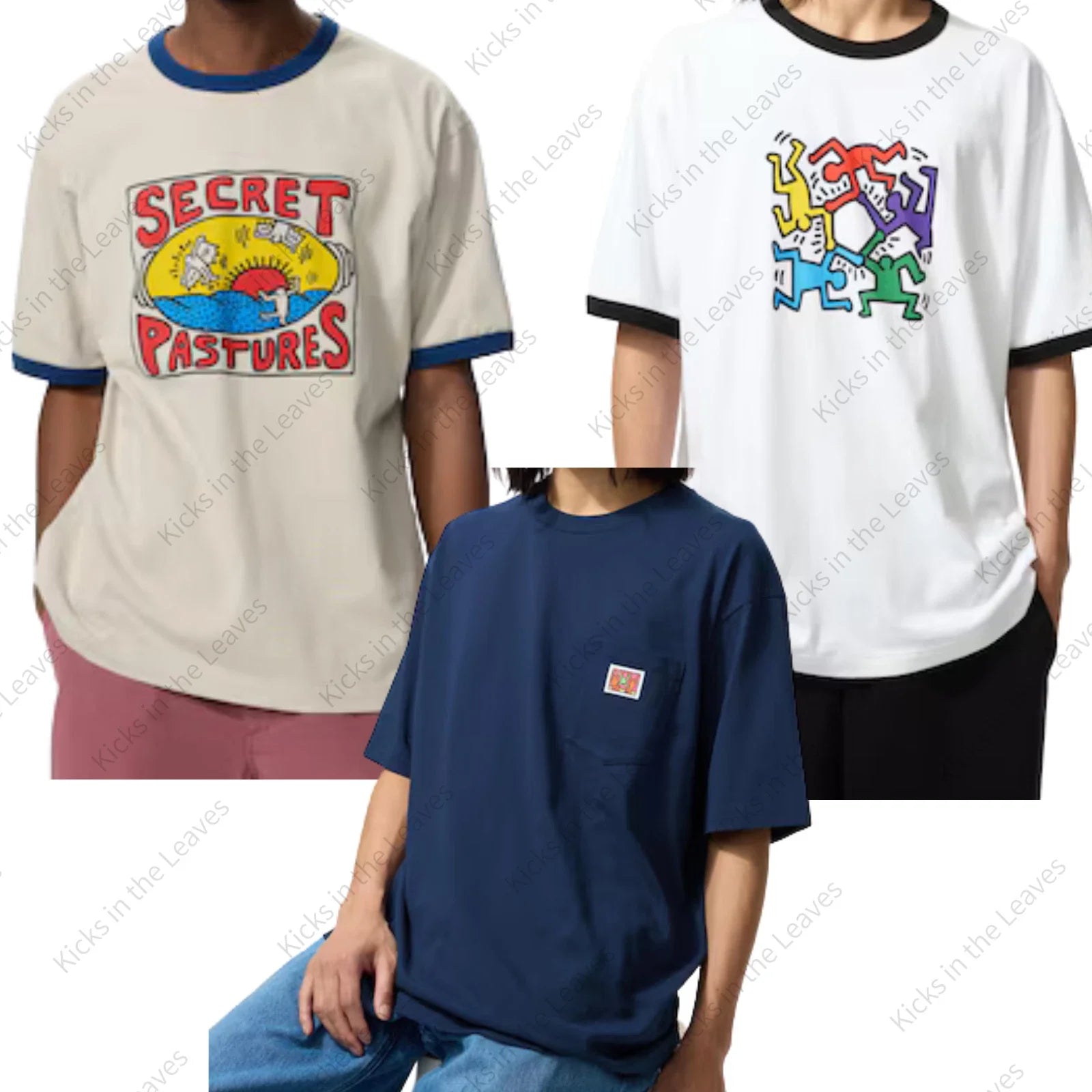 Uniqlo UT x Keith Haring Graphic T-Shirts Men 3 Types Pop Art from Japan NWT Unisex T-shirt, Sweatshirt, Hoodie, Long Sleeve Tee - T-Shirt, Sweatshirt, Hoodie
