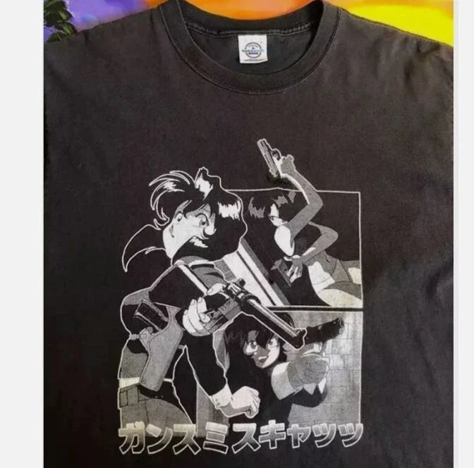 Vintage Gunsmith Cats T Shirt Unisex T-shirt, Sweatshirt, Hoodie, Long Sleeve Tee - T-Shirt, Sweatshirt, Hoodie
