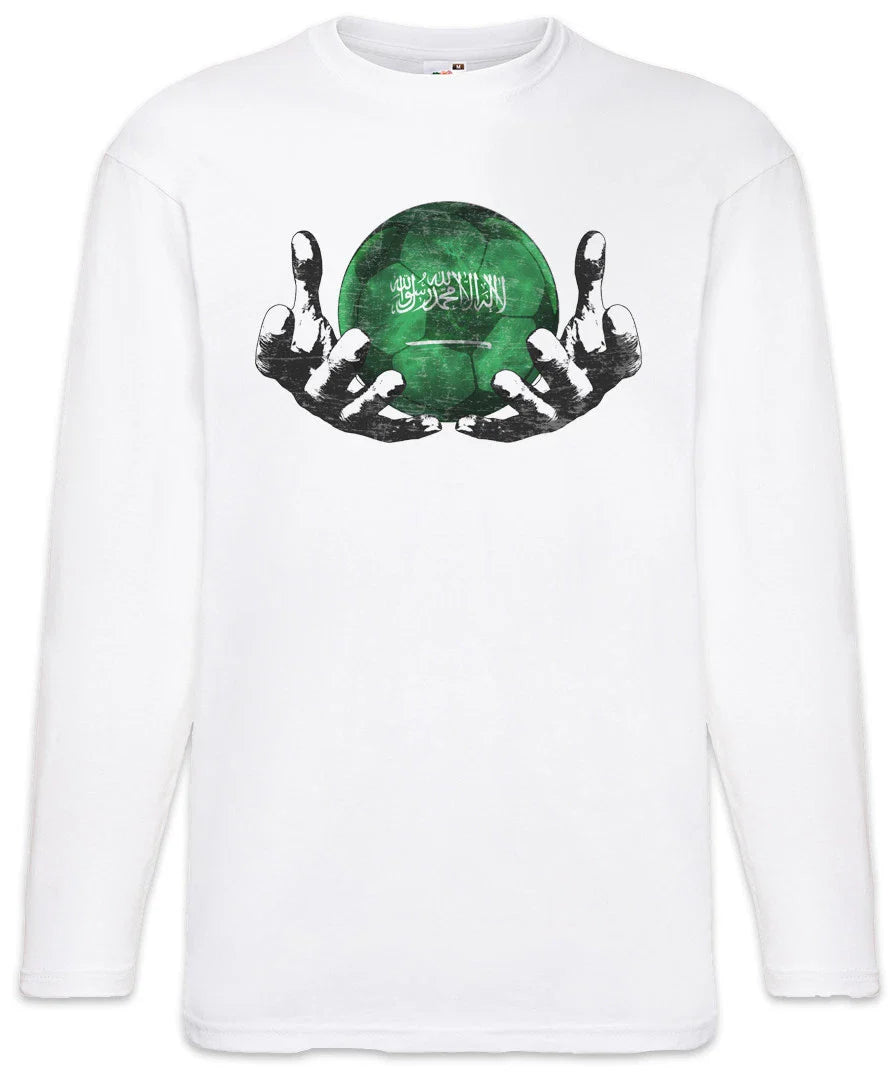 Saudi Arabia Football Magic Ball Men Long Sleeve T-Shirt Soccer Flag World Unisex T-shirt, Sweatshirt, Hoodie, Long Sleeve Tee - T-Shirt, Sweatshirt, Hoodie