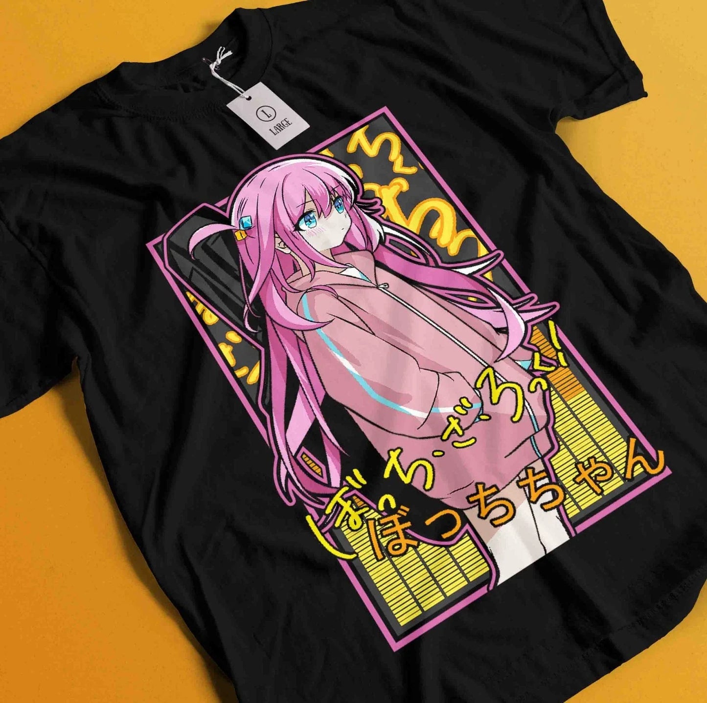 Hitori Gotou Bocchi the Rock T-Shirt Kawaii Funny Yamada Tee Nijika Ijichi Shirt Unisex T-shirt, Sweatshirt, Hoodie, Long Sleeve Tee - T-Shirt, Sweatshirt, Hoodie