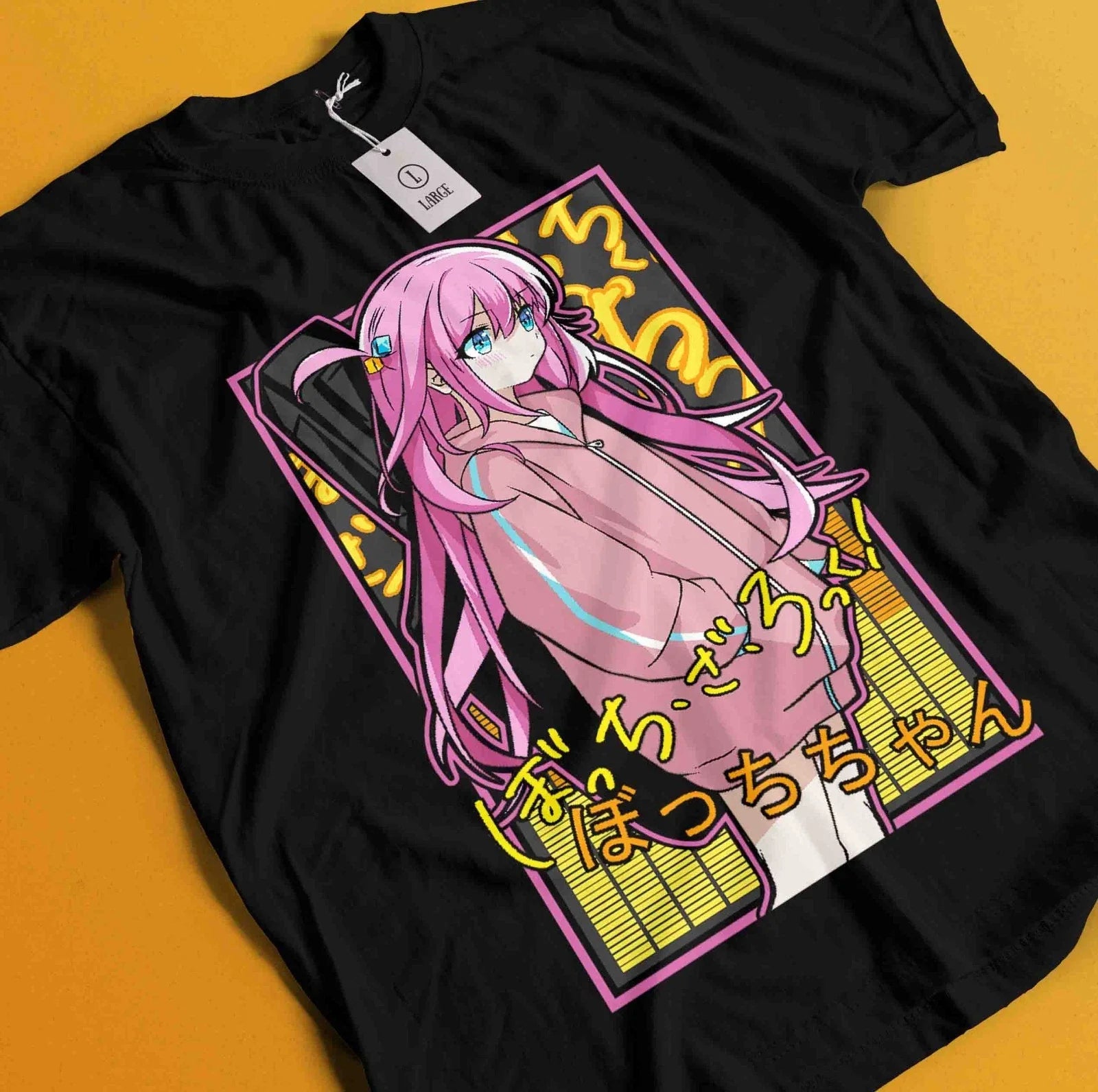 Hitori Gotou Bocchi the Rock T-Shirt Kawaii Funny Yamada Tee Nijika Ijichi Shirt Unisex T-shirt, Sweatshirt, Hoodie, Long Sleeve Tee - T-Shirt, Sweatshirt, Hoodie