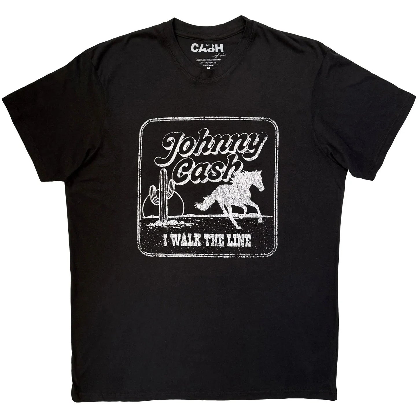 Johnny Cash  Premium Carbon T-Shirt: I Walk The Line (Black) OFFICIAL NEW Unisex T-shirt, Sweatshirt, Hoodie, Long Sleeve Tee - T-Shirt, Sweatshirt, Hoodie