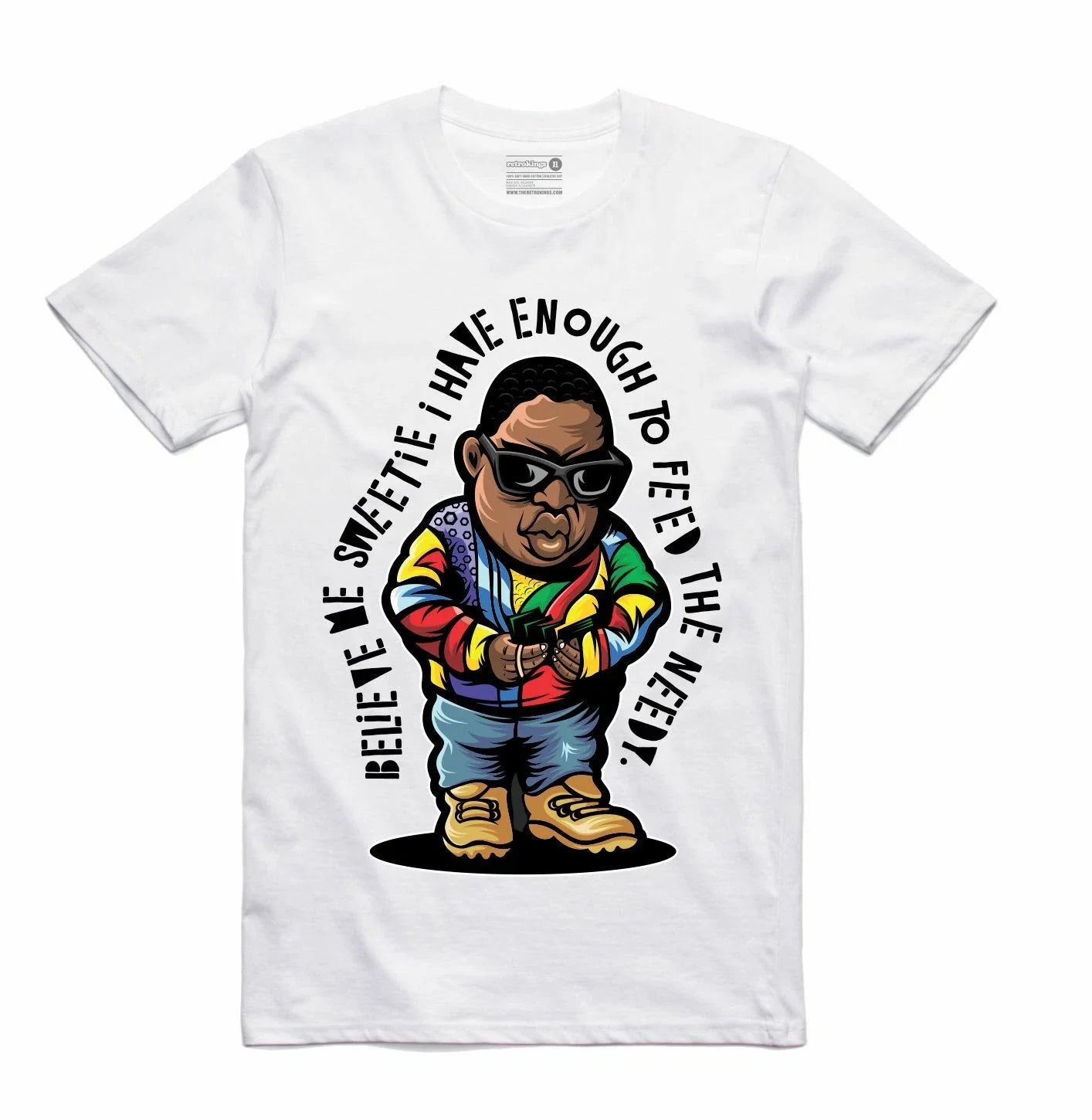 NEW Streetwear on Demand NOTORIOUS BELIEVE ME WHITE Tee Shirt SMALL-3XLARGE Unisex T-shirt, Sweatshirt, Hoodie, Long Sleeve Tee - T-Shirt, Sweatshirt, Hoodie