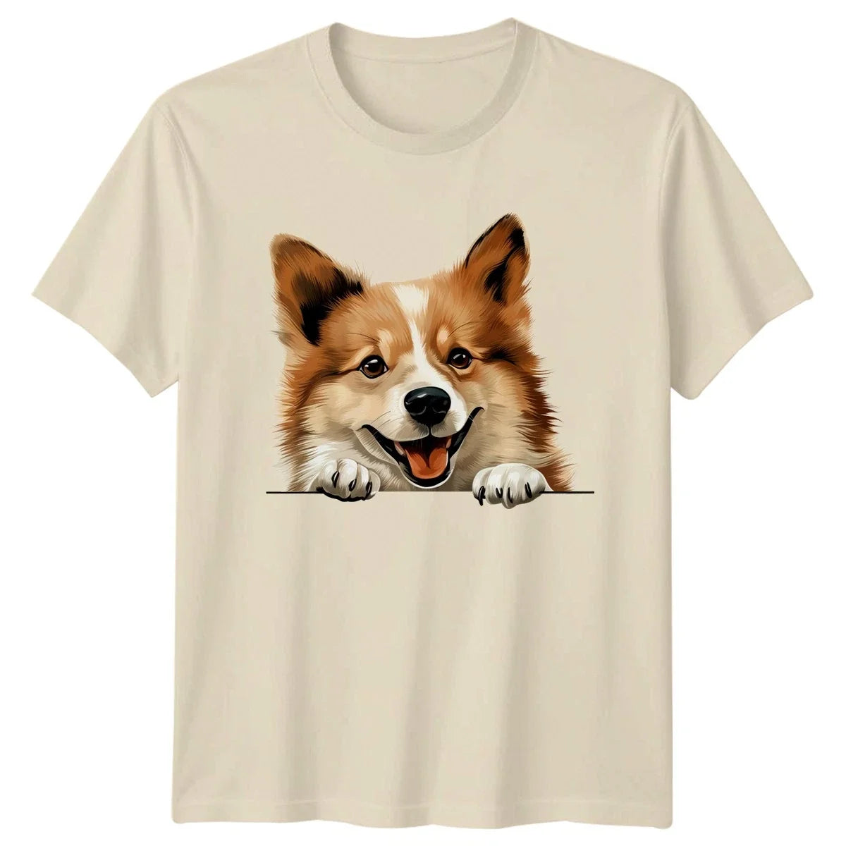 Cute Peeking Dog T-Shirt Corgi Dogs Birthday Gift For Him And Her Unisex T-shirt, Sweatshirt, Hoodie, Long Sleeve Tee - T-Shirt, Sweatshirt, Hoodie