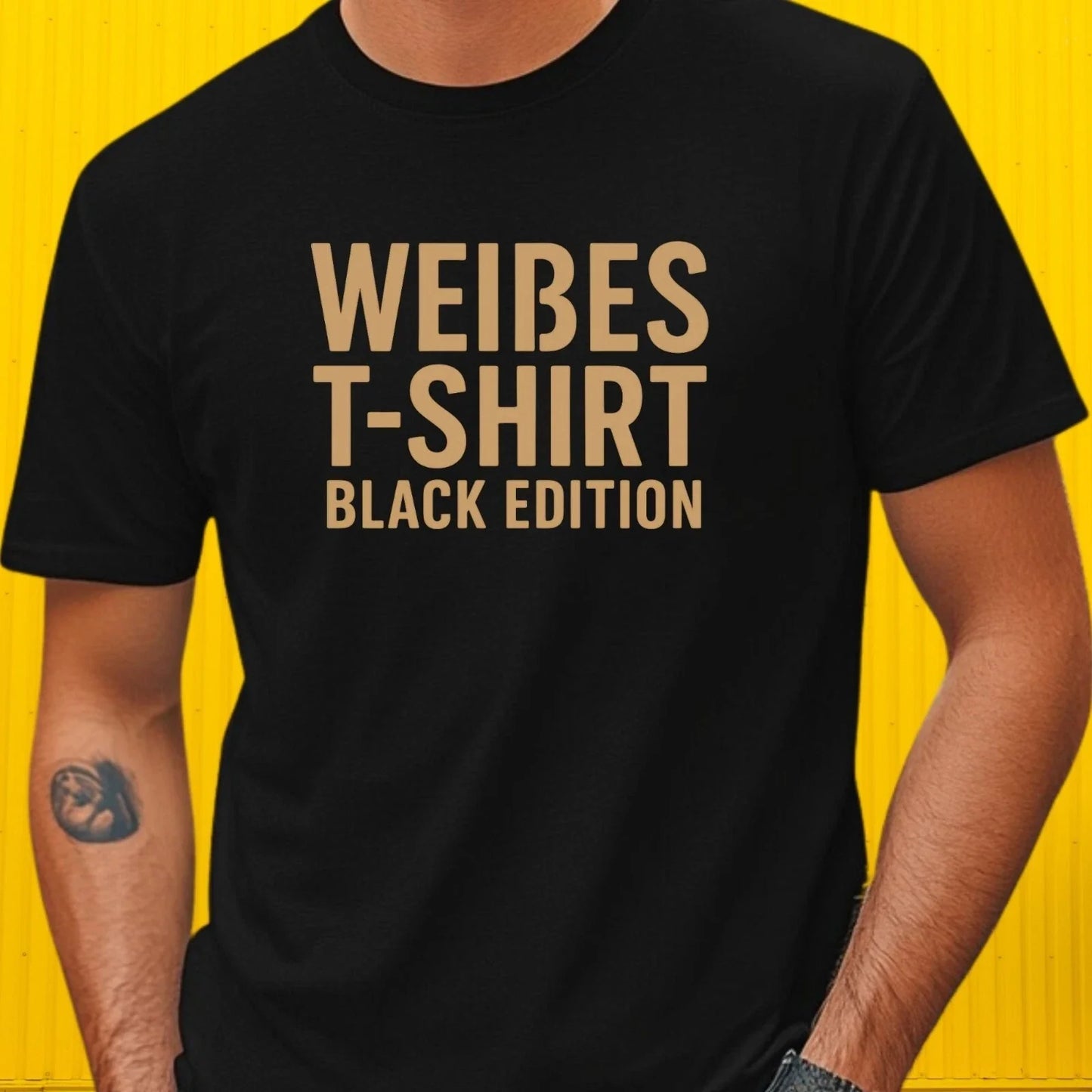 Mens T-Shirt White Tee Black Edition Motif Cotton Size XS to 5XL Unisex T-shirt, Sweatshirt, Hoodie, Long Sleeve Tee - T-Shirt, Sweatshirt, Hoodie
