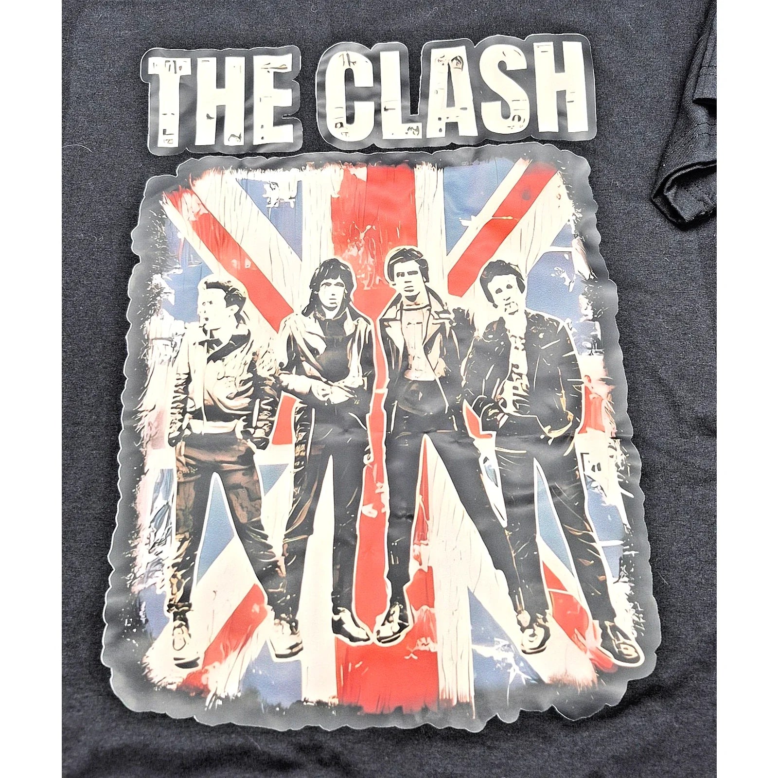 The Clash T-Shirt Retro Punk Rock Band Size X-Large Unisex Black Union Jack Flag Unisex T-shirt, Sweatshirt, Hoodie, Long Sleeve Tee - T-Shirt, Sweatshirt, Hoodie