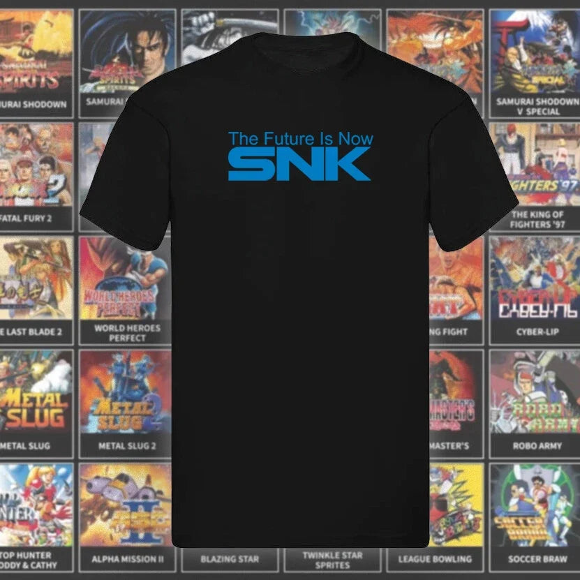 The Future Is Now SNK Unisex T Shirt - Neo Geo - Size: S M L XL XXL Unisex T-shirt, Sweatshirt, Hoodie, Long Sleeve Tee - T-Shirt, Sweatshirt, Hoodie