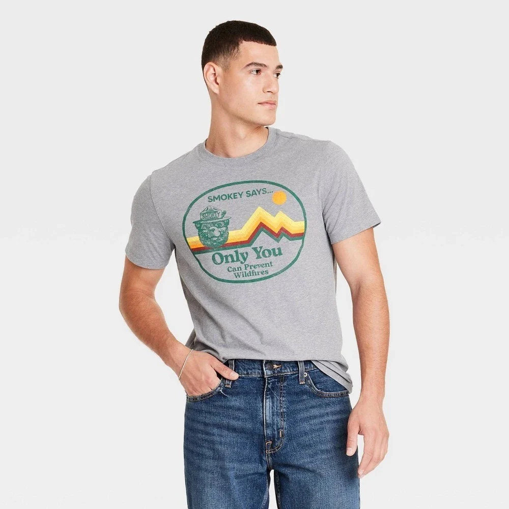 Goodfellow & Co Men's Short Sleeve Graphic Tee Shirt X-LARGE Smokey Bear Says Unisex T-shirt, Sweatshirt, Hoodie, Long Sleeve Tee - T-Shirt, Sweatshirt, Hoodie