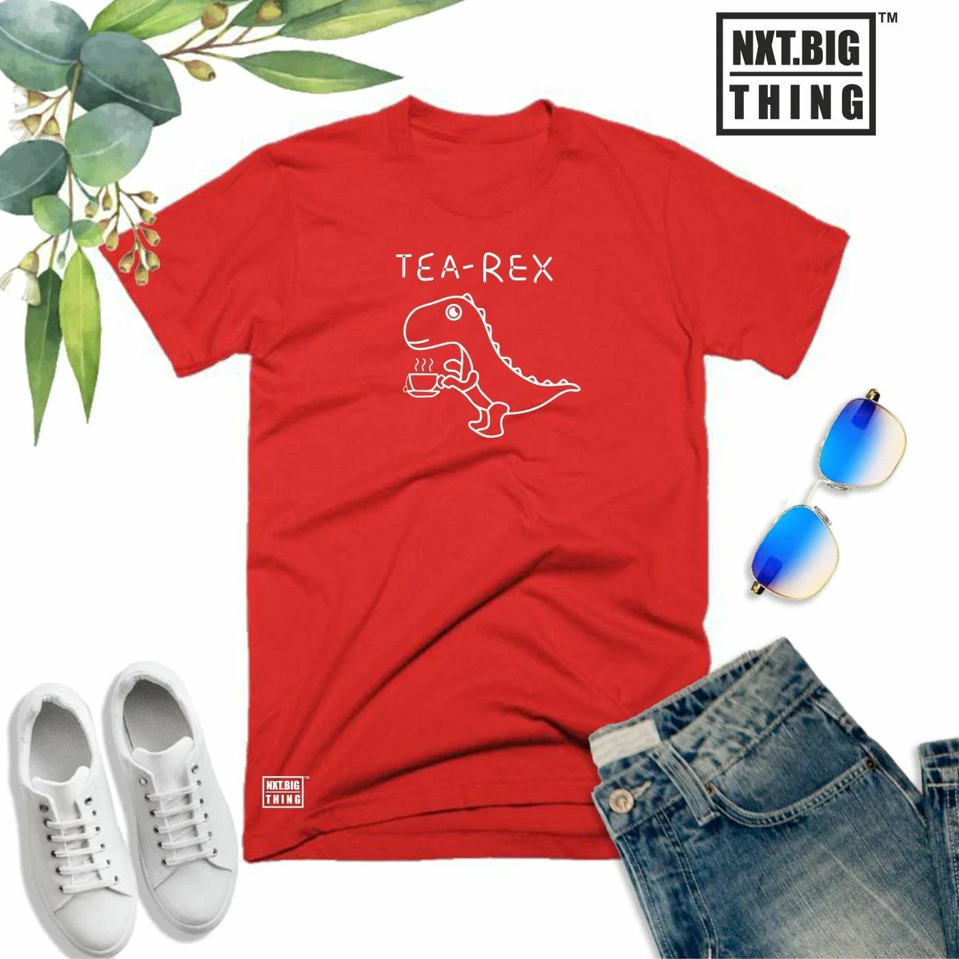 Tea Rex T Shirt Cute Dinosaur Jurassic Morning Coffee Brew Fun Xmas Gift Men Top Unisex T-shirt, Sweatshirt, Hoodie, Long Sleeve Tee - T-Shirt, Sweatshirt, Hoodie