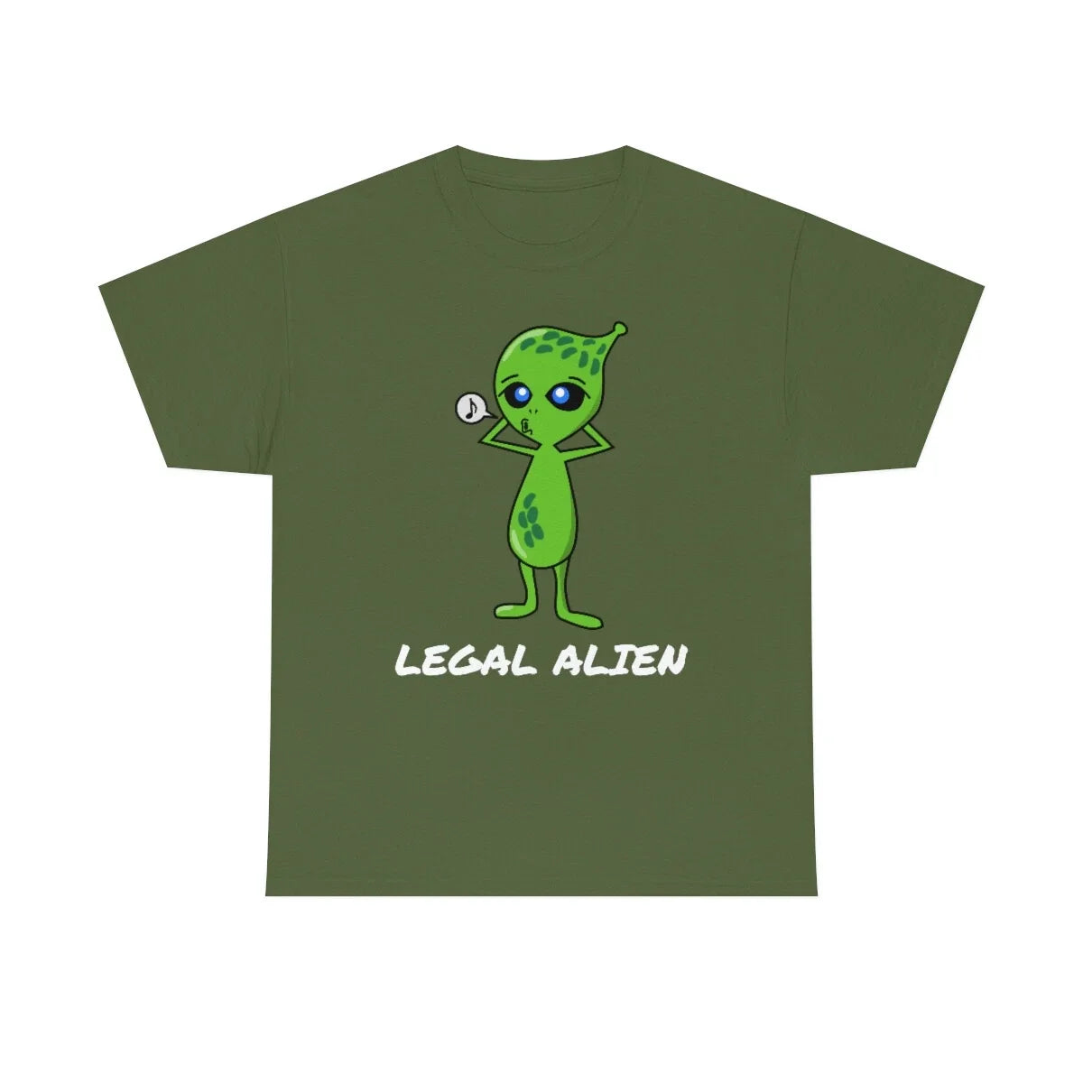 Funny Musical Green Legal Alien T-Shirt Heavy Cotton Unisex T-shirt, Sweatshirt, Hoodie, Long Sleeve Tee - T-Shirt, Sweatshirt, Hoodie