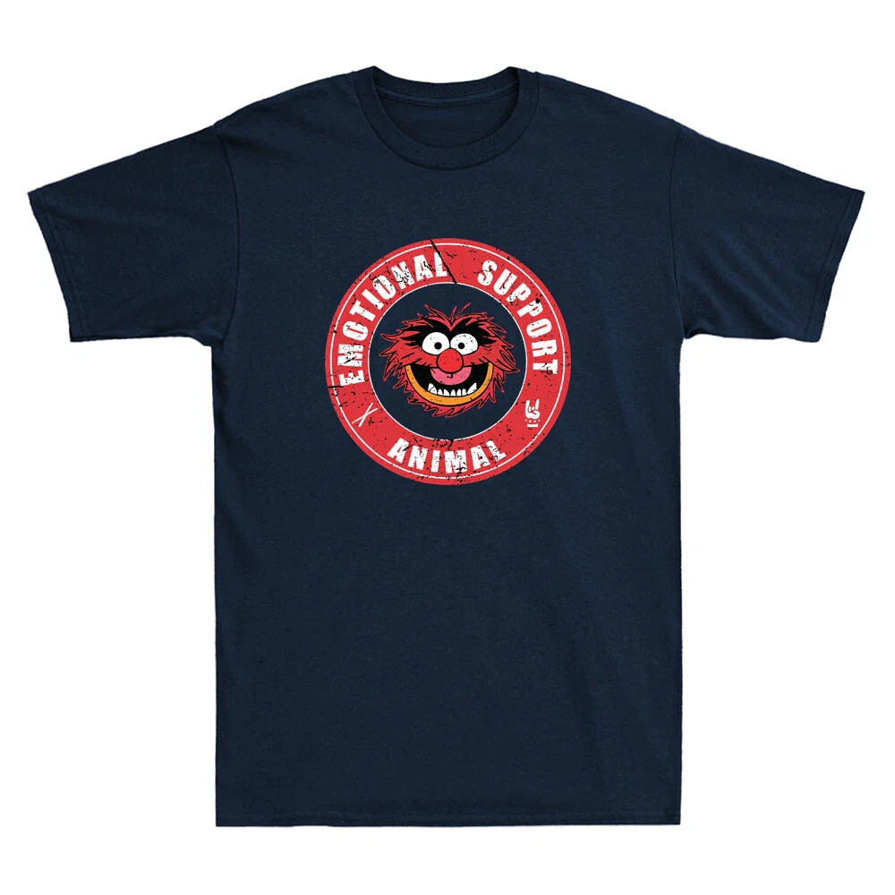 Muppets Emotional Support Animal Funny Gift Vintage Men's Short Sleeve T-Shirt Unisex T-shirt, Sweatshirt, Hoodie, Long Sleeve Tee - T-Shirt, Sweatshirt, Hoodie