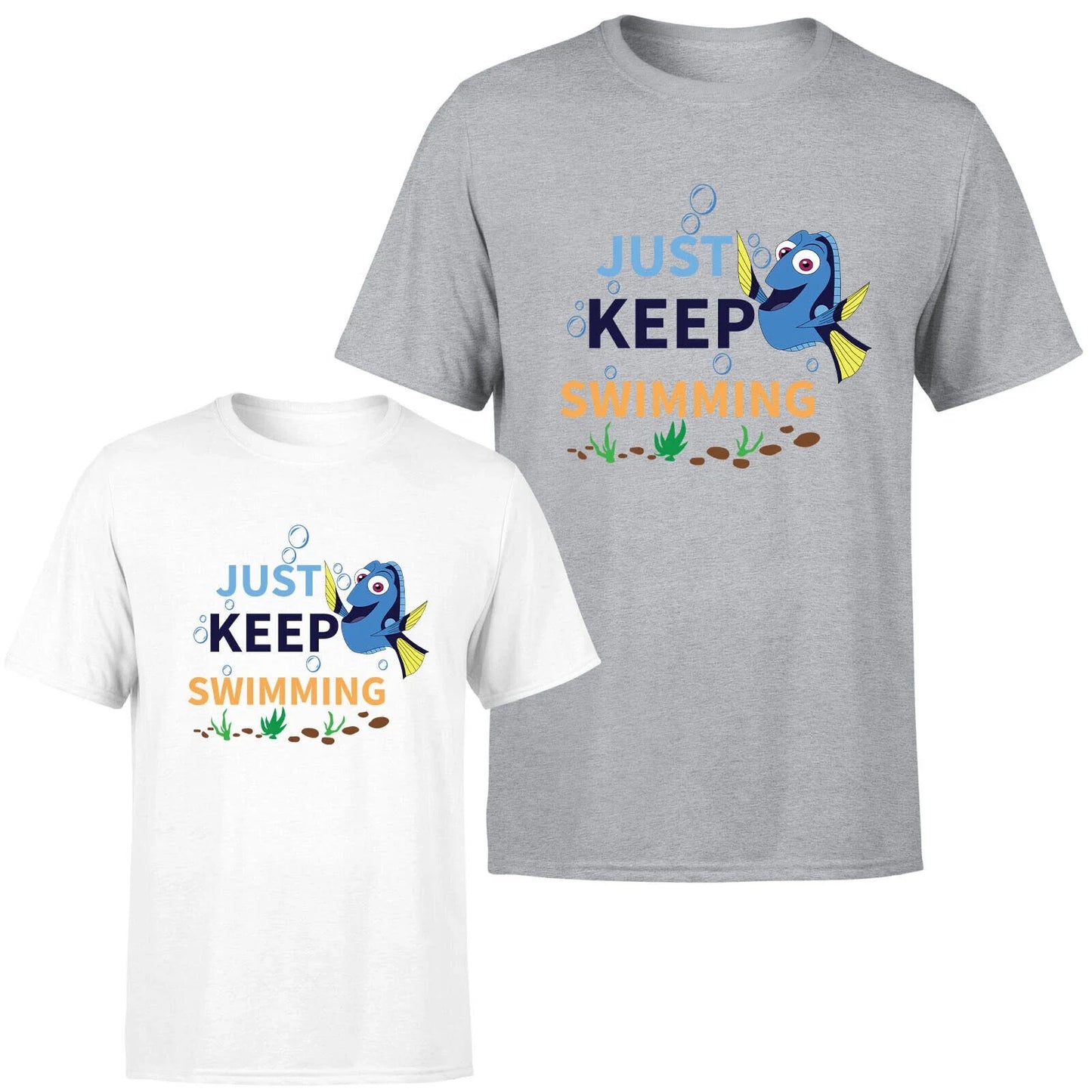 Just Keep Swimming Mens Womens T Shirt Funny Fish Graphic Novelty Tee Top Unisex T-shirt, Sweatshirt, Hoodie, Long Sleeve Tee - T-Shirt, Sweatshirt, Hoodie