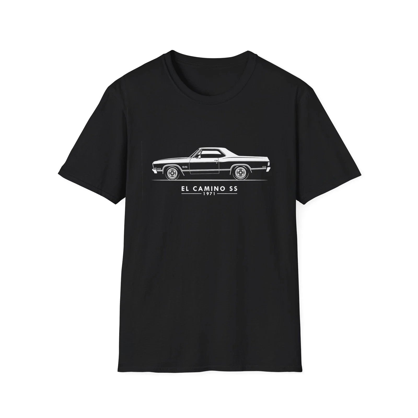 1971 El Camino SS Classic Muscle Truck Minimalist T-Shirt Unisex T-shirt, Sweatshirt, Hoodie, Long Sleeve Tee - T-Shirt, Sweatshirt, Hoodie