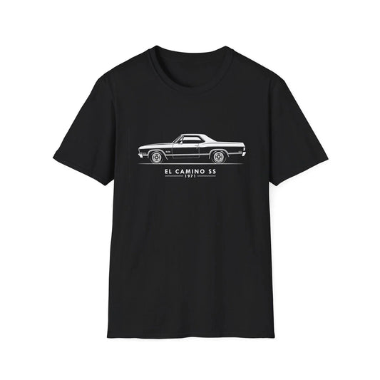 1971 El Camino SS Classic Muscle Truck Minimalist T-Shirt Unisex T-shirt, Sweatshirt, Hoodie, Long Sleeve Tee - T-Shirt, Sweatshirt, Hoodie