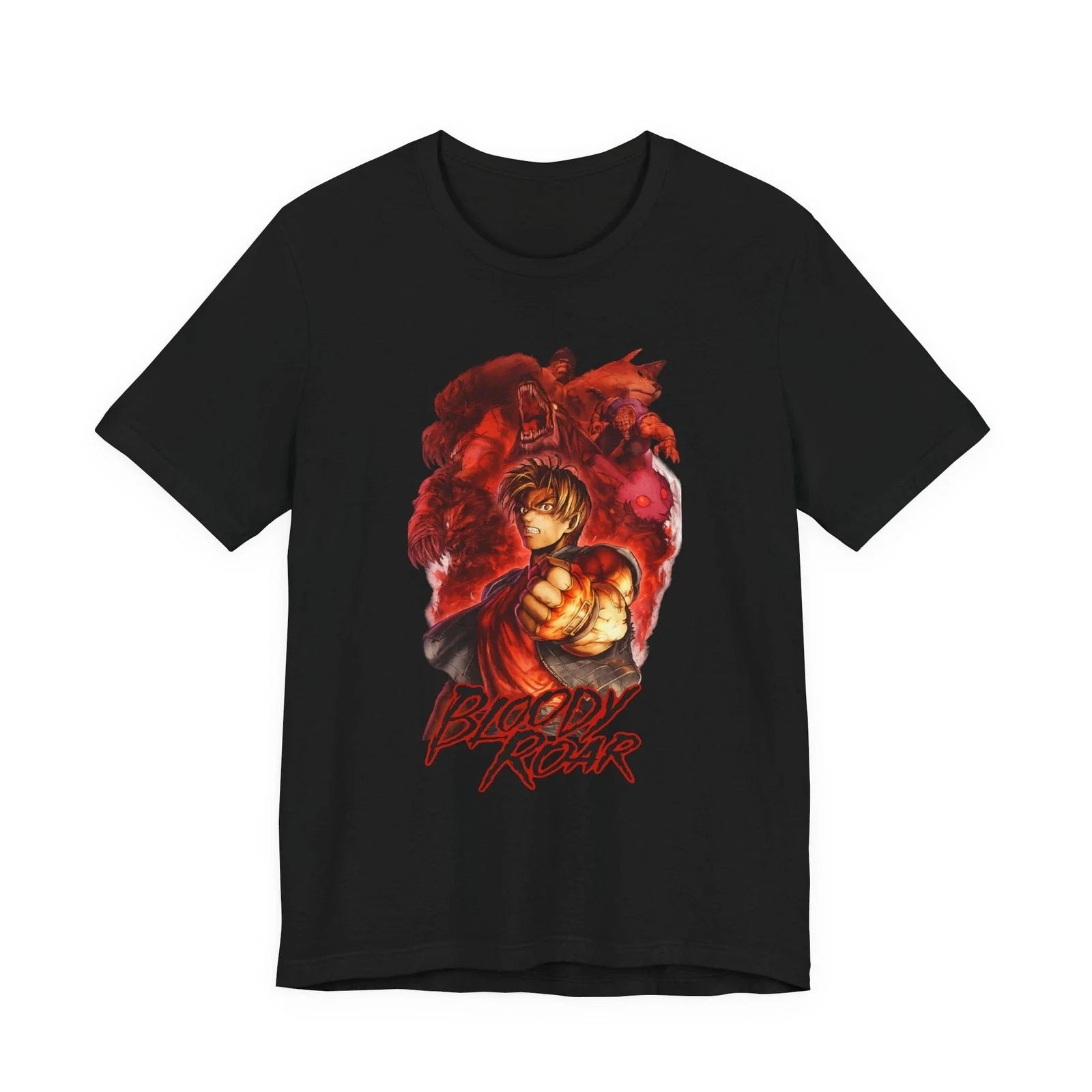 Bloody Roar PS1 90s Retro Style Fighting Game Art Unisex Jersey Short Sleeve Tee Unisex T-shirt, Sweatshirt, Hoodie, Long Sleeve Tee - T-Shirt, Sweatshirt, Hoodie